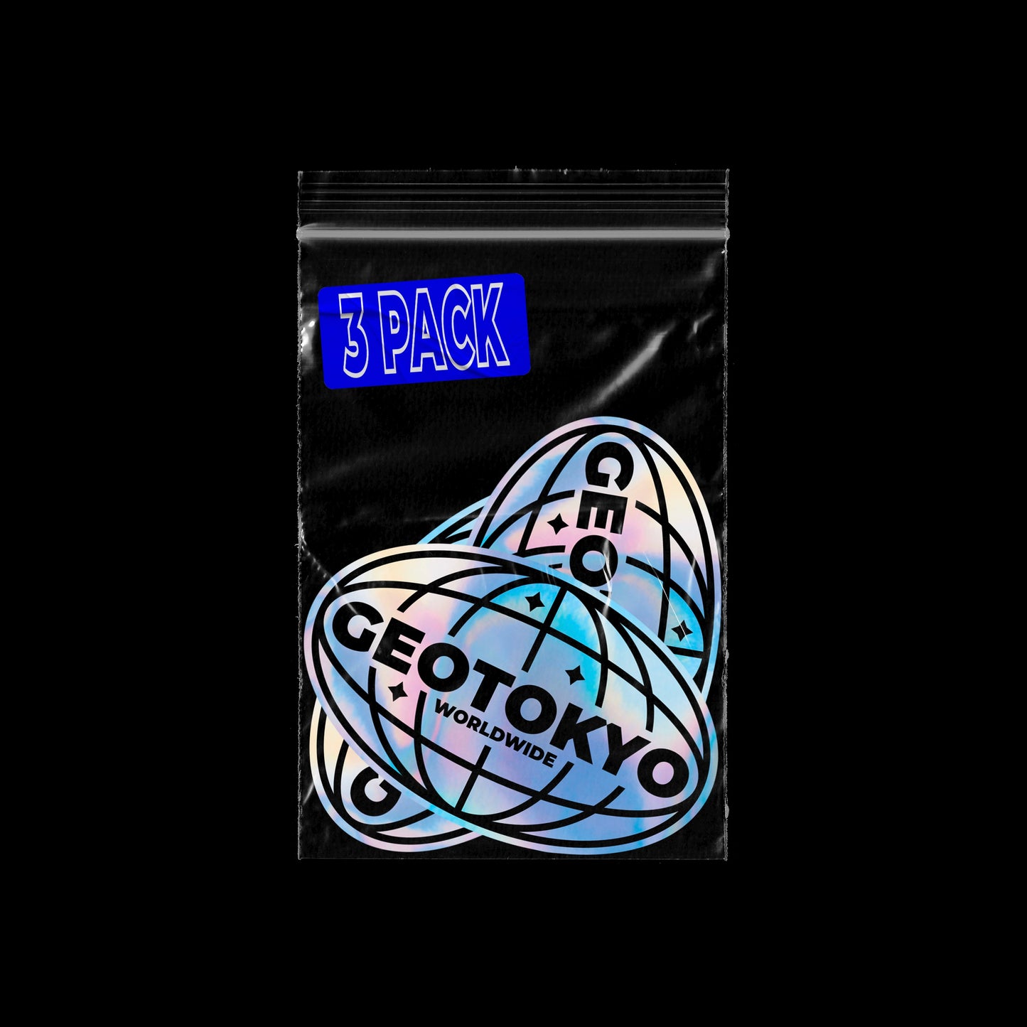 GEOTOKYO WORLDWIDE ✧ HOLOGRAPHIC BOX STICKER